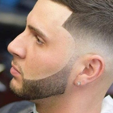 Beard trim with foil machine on neck